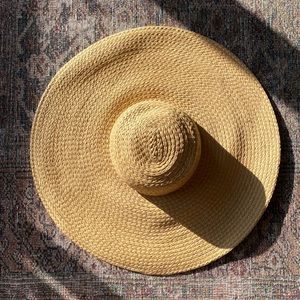 Aritzia Wide-Brim Floppy Straw Hat